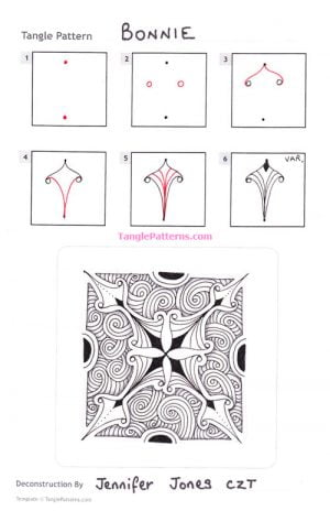 How to draw BONNIE « TanglePatterns.com