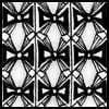 Zentangle pattern: Botie