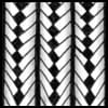 Zentangle pattern: Braid. Image © Linda Farmer and TanglePatterns.com. ALL RIGHTS RESERVED. You may use this image for your personal non-commercial reference only. The unauthorized pinning, reproduction or distribution of this copyrighted work is illegal.