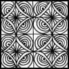 Zentangle pattern: BrrrSt. Image © Linda Farmer and TanglePatterns.com