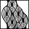 Zentangle pattern: BullsWhy. Image © Linda Farmer and TanglePatterns.com. ALL RIGHTS RESERVED. You may use this image for your personal non-commercial reference only. The unauthorized pinning, reproduction or distribution of this copyrighted work is illegal.