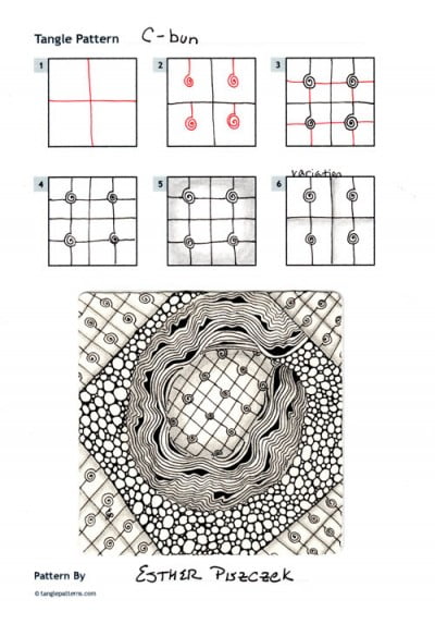 How to draw C-BUN « TanglePatterns.com