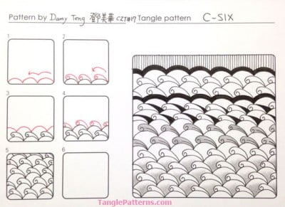 How to draw C-SIX « TanglePatterns.com