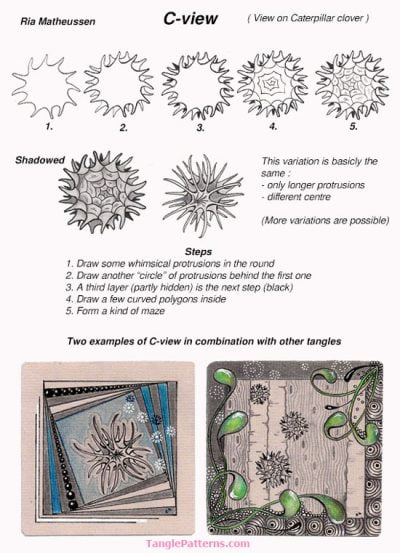 How to draw C-VIEW « TanglePatterns.com