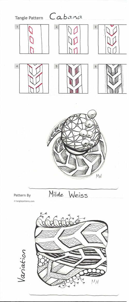 How to draw CABANA by Milde Weiss