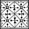 Zentangle pattern: Caelis. Image © Linda Farmer and TanglePatterns.com. ALL RIGHTS RESERVED. You may use this image for your personal non-commercial reference only. The unauthorized pinning, reproduction or distribution of this copyrighted work is illegal.