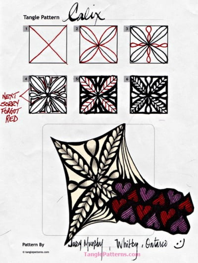 How to draw CALIX « TanglePatterns.com