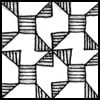Zentangle pattern: Canard