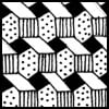 Zentangle pattern: Casella
