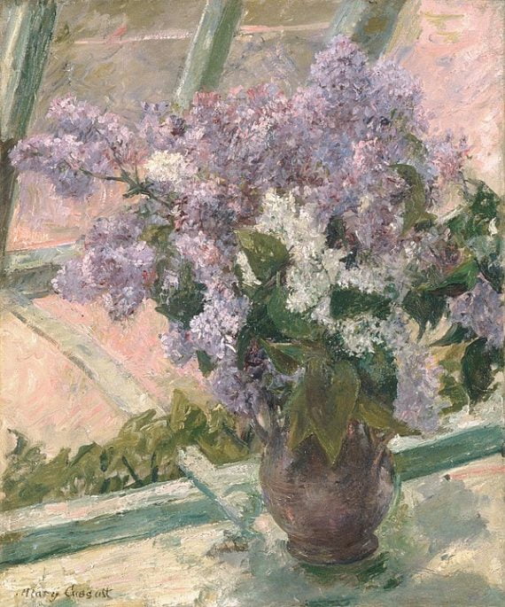 Mary Cassat's Lilacs in a Window
