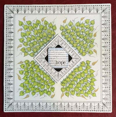 Opus tile by CZT Kathy Barringer featuring Cathedral