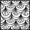 Zentangle pattern: Cayke