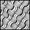 Zentangle pattern: Cayla