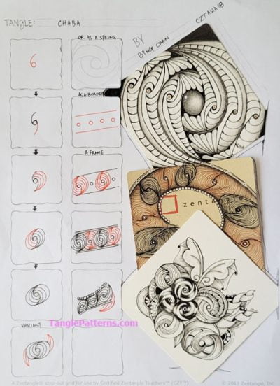 How To Draw CHABA « TanglePatterns.com