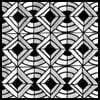 Zentangle pattern: Chain Link. Image © Linda Farmer and TanglePatterns.com. ALL RIGHTS RESERVED. You may use this image for your personal non-commercial reference only. The unauthorized pinning, reproduction or distribution of this copyrighted work is illegal.