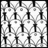 Zentangle pattern: Cheerz.