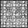 Zentangle pattern: Chi