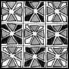Zentangle pattern: Chi