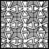 Zentangle pattern: Chi. Image © Linda Farmer and TanglePatterns.com