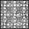 Zentangle pattern: Chi