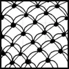 Zentangle pattern: Chillon. Image © Linda Farmer and TanglePatterns.com. ALL RIGHTS RESERVED. You may use this image for your personal non-commercial reference only. The unauthorized pinning, reproduction or distribution of this copyrighted work is illegal.