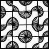 Zentangle pattern: Cornerz