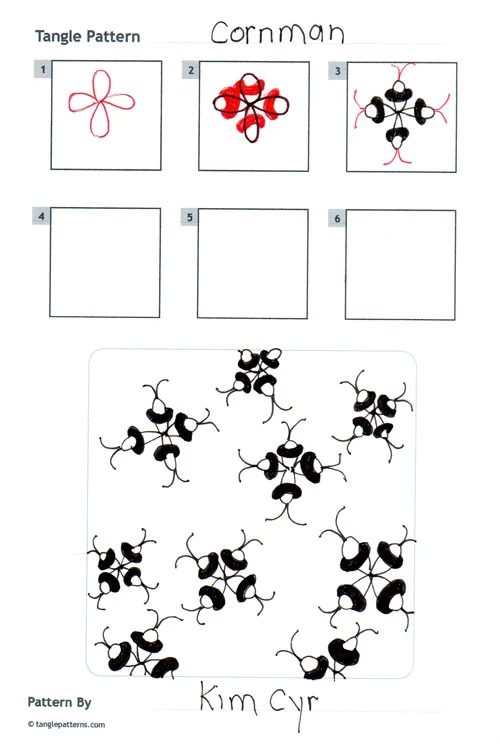 How to draw CORNMAN by kim Cyr