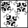 Zentangle pattern: Cornman
