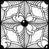 Zentangle pattern: Crosco