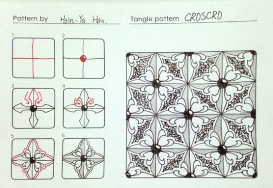 How to draw CROSCRO « TanglePatterns.com