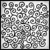 Zentangle pattern: Curl. Image © Linda Farmer and TanglePatterns.com
