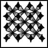 Zentangle pattern: Cvetic
