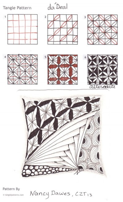 How to draw DA’DEAL « TanglePatterns.com