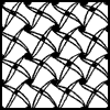 Zentangle pattern: Dancet