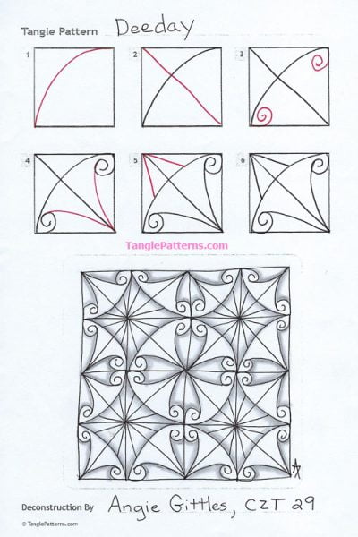 How to draw DEEDAY « TanglePatterns.com