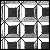 Zentangle pattern: DEX. Image © Linda Farmer and TanglePatterns.com
