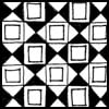 Zentangle pattern: Diamonds & Squares