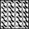 Zentangle pattern: DiamondX. Image © Linda Farmer and TanglePatterns.com