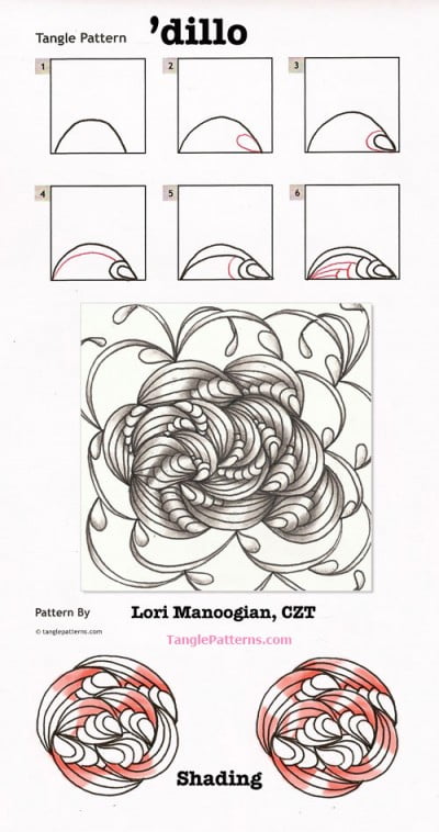 How to draw ‘DILLO « TanglePatterns.com