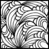 Zentangle pattern: 'Dillo. Image © Linda Farmer and TanglePatterns.com. ALL RIGHTS RESERVED. You may use this image for your personal non-commercial reference only. Republishing or redistributing IN ANY FORM including pinning is prohibited under law without express permission.