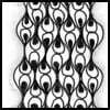 Zentangle pattern: Discolea. Image © Linda Farmer and TanglePatterns.com