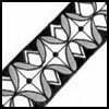 Zentangle pattern: Dutch Diamonds