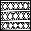Zentangle pattern: Dutch Hourglass