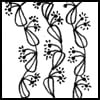 Zentangle pattern: Euca