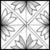 Zentangle pattern: Everson. Image © Linda Farmer and TanglePatterns.com. ALL RIGHTS RESERVED. You may use this image for your personal non-commercial reference only. The unauthorized pinning, reproduction or distribution of this copyrighted work is illegal.