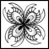 Zentangle pattern: F-clawin. Image © Linda Farmer and TanglePatterns.com. ALL RIGHTS RESERVED. You may use this image for your personal non-commercial reference only. The unauthorized pinning, reproduction or distribution of this copyrighted work is illegal.