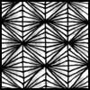 Zentangle pattern: Facets