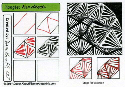 How to draw FANDANCE « TanglePatterns.com