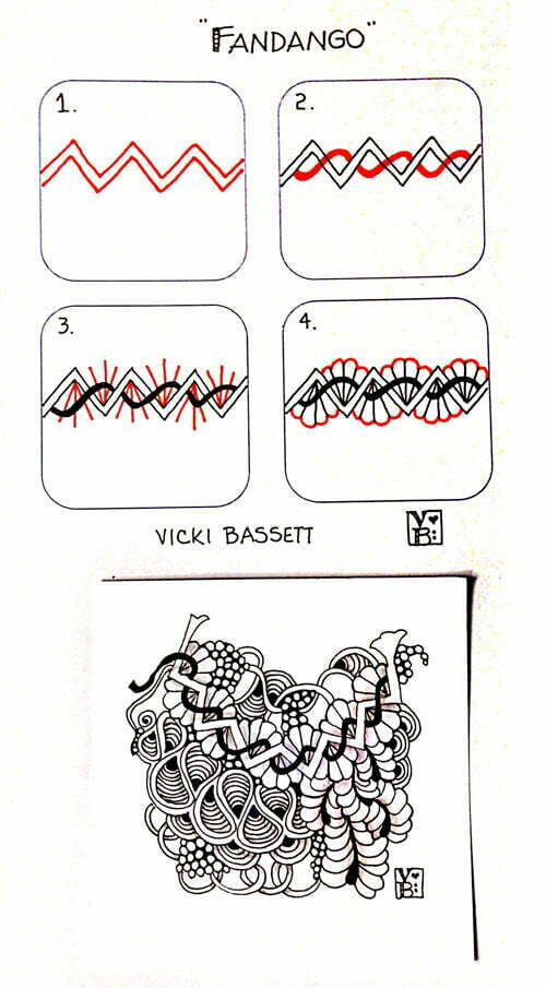 How to draw FANDANGO by Vicki Bassett