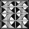 Zentangle pattern: Farling. Image © Linda Farmer and TanglePatterns.com